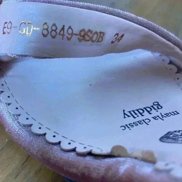 Mayla Classic Giddily Dusty Pink Rose Womens Size 34 Heels Sandals - Picture 6 of 8